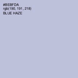 #BEBFDA - Blue Haze Color Image