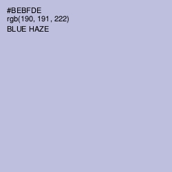 #BEBFDE - Blue Haze Color Image
