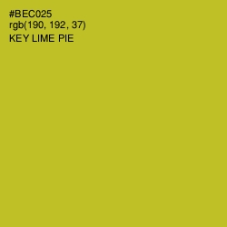 #BEC025 - Key Lime Pie Color Image