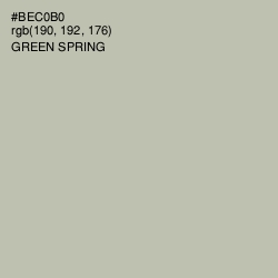 #BEC0B0 - Green Spring Color Image