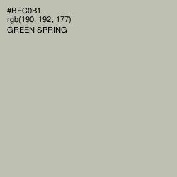 #BEC0B1 - Green Spring Color Image