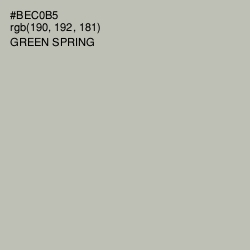 #BEC0B5 - Green Spring Color Image