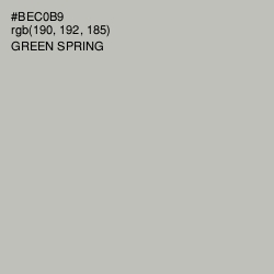 #BEC0B9 - Green Spring Color Image