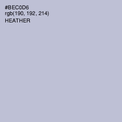 #BEC0D6 - Heather Color Image