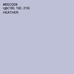 #BEC0D8 - Heather Color Image