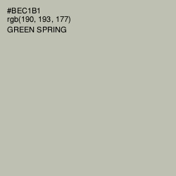 #BEC1B1 - Green Spring Color Image