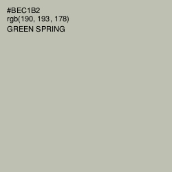 #BEC1B2 - Green Spring Color Image