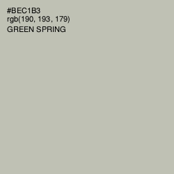 #BEC1B3 - Green Spring Color Image