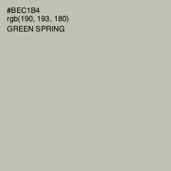#BEC1B4 - Green Spring Color Image