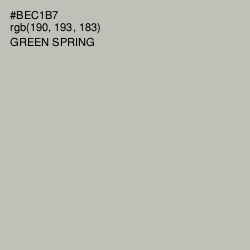 #BEC1B7 - Green Spring Color Image