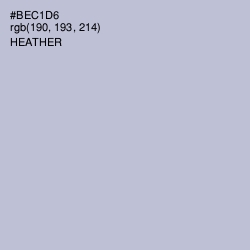 #BEC1D6 - Heather Color Image