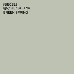 #BEC2B2 - Green Spring Color Image