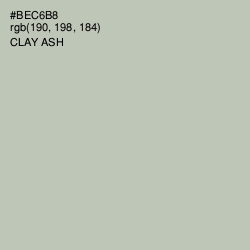 #BEC6B8 - Clay Ash Color Image