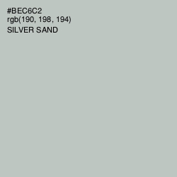 #BEC6C2 - Silver Sand Color Image