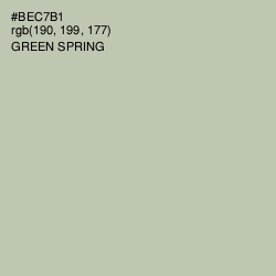 #BEC7B1 - Green Spring Color Image