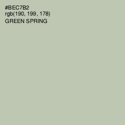 #BEC7B2 - Green Spring Color Image