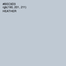 #BEC9D3 - Heather Color Image
