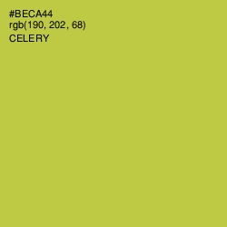 #BECA44 - Celery Color Image