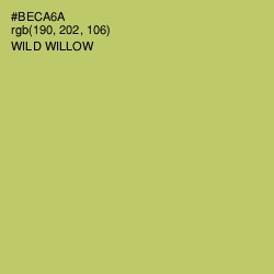 #BECA6A - Wild Willow Color Image