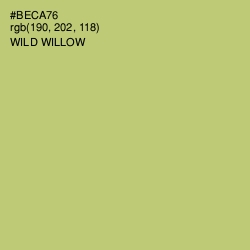 #BECA76 - Wild Willow Color Image