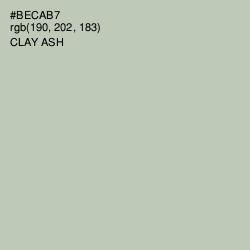 #BECAB7 - Clay Ash Color Image