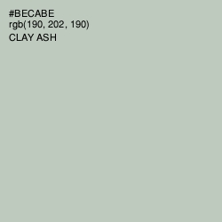 #BECABE - Clay Ash Color Image