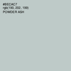 #BECAC7 - Powder Ash Color Image