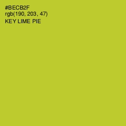 #BECB2F - Key Lime Pie Color Image