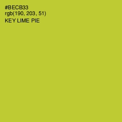 #BECB33 - Key Lime Pie Color Image
