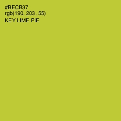 #BECB37 - Key Lime Pie Color Image
