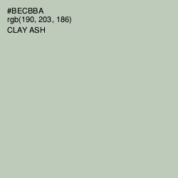 #BECBBA - Clay Ash Color Image