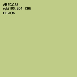 #BECC88 - Feijoa Color Image