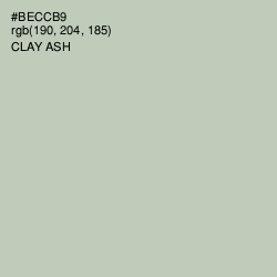 #BECCB9 - Clay Ash Color Image