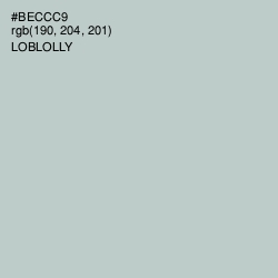 #BECCC9 - Loblolly Color Image