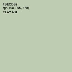 #BECDB2 - Clay Ash Color Image