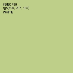 #BECF89 - Feijoa Color Image