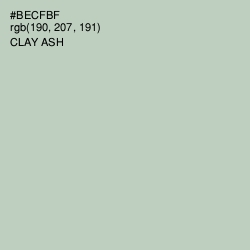 #BECFBF - Clay Ash Color Image
