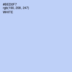 #BED0F7 - Spindle Color Image