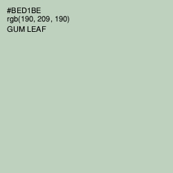 #BED1BE - Gum Leaf Color Image