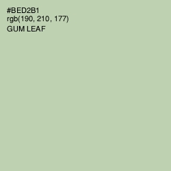 #BED2B1 - Gum Leaf Color Image