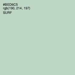 #BED6C5 - Surf Color Image