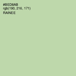 #BED8AB - Rainee Color Image
