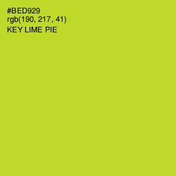 #BED929 - Key Lime Pie Color Image