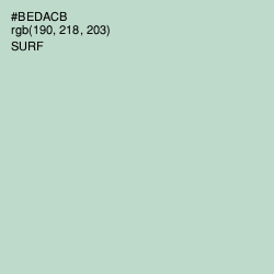 #BEDACB - Surf Color Image