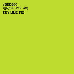 #BEDB30 - Key Lime Pie Color Image