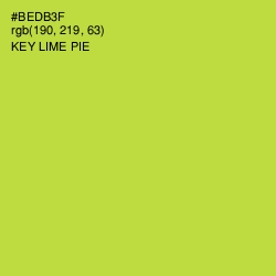 #BEDB3F - Key Lime Pie Color Image