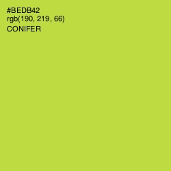 #BEDB42 - Conifer Color Image