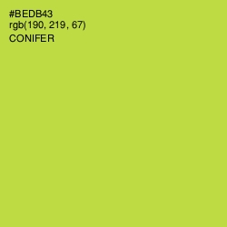 #BEDB43 - Conifer Color Image