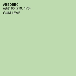 #BEDBB0 - Gum Leaf Color Image