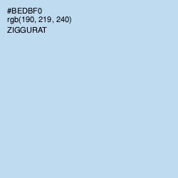 #BEDBF0 - Ziggurat Color Image